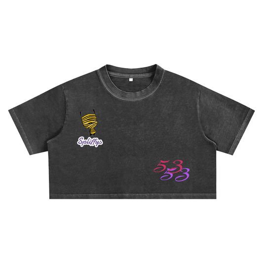 SPLIFFYS WMNS- RISK TAKERS CLUB CROP TOP